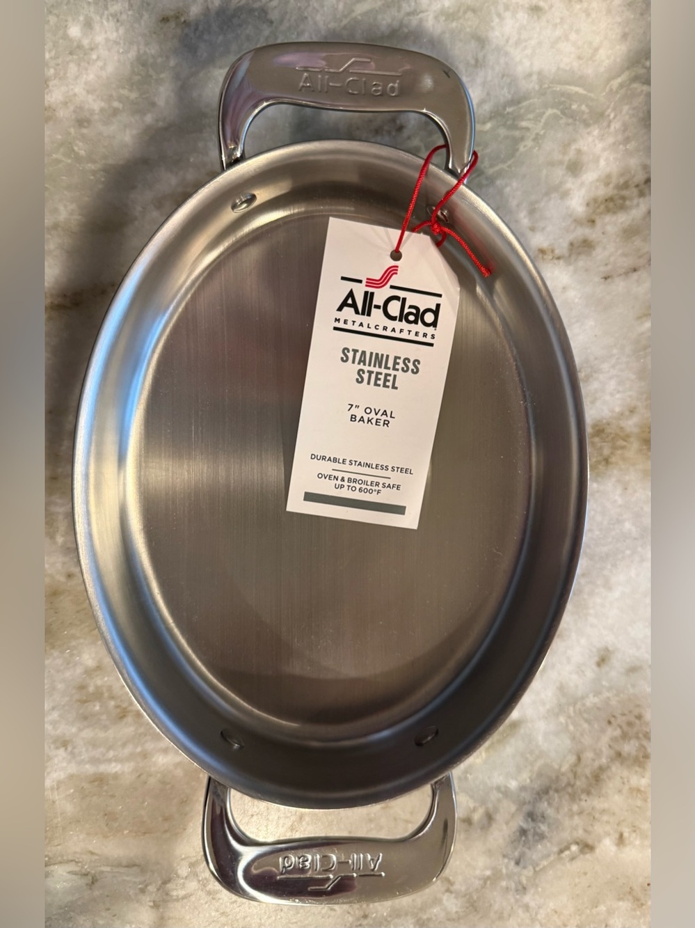 All-Clad Stainless Steel 7" Oval Baker - Silver
